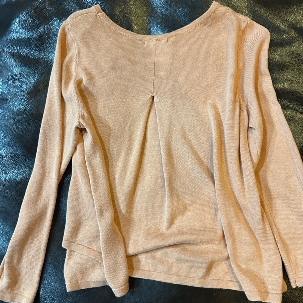 Copper Key Warm Coral Knit Top - Picture 3 of 4